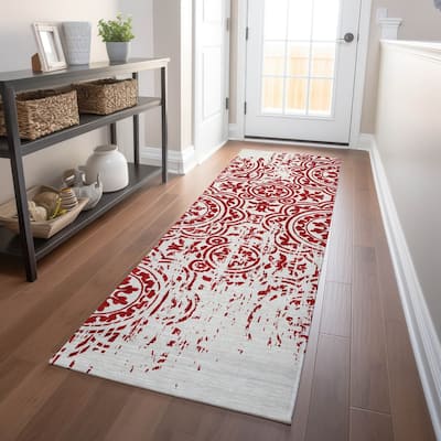 Premium Washable Super Soft Vanishing Medallion Mayfield Rug