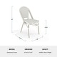 preview thumbnail 28 of 29, Martha Stewart All Weather Woven Bistro Table and Chairs Set with Aluminum Frames - 19"W x 21.75"D x 35"H