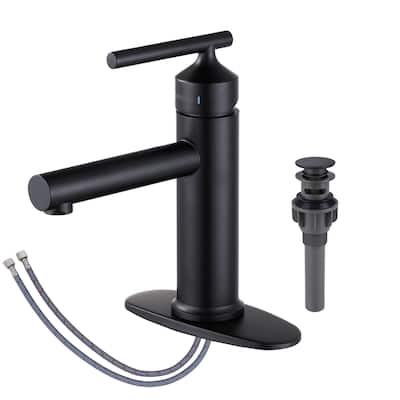 WOWOW Single Handle Bathroom Faucet with Pop-Up Drain