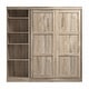 preview thumbnail 27 of 39, Bestar Pur Full Murphy Bed with Shelving Unit (84W) in Chocolate