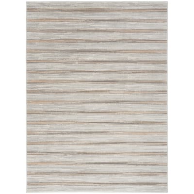 Calvin Klein CK011 Verdant Indoor only Grey Striped Area Rug