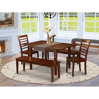 Rustic Dinette Set 5 Piece Table & Chair Set - Small Kitchen Dining Table