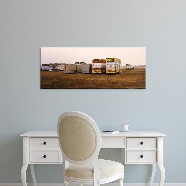 Easy Art Prints Panoramic Images's 'Trucks at fairground, Rio Grande Valley, Texas, USA' Premium Canvas Art