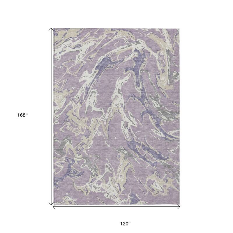 HomeRoots Abstract Transitional Rectangle Outdoor Rug