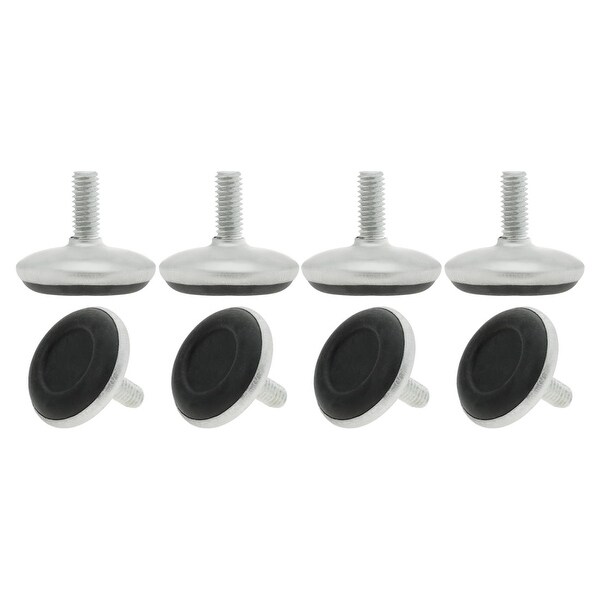 M6 x 15 x 30mm Leveling Feet Adjustable Leveler Floor Protector Cover for Furniture Machine Chair Leg 8pcs
