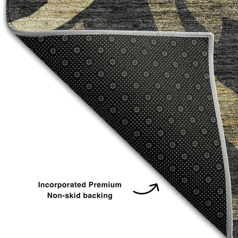 Premium Washable Super Soft Contempory Scroll Mayfield Rug