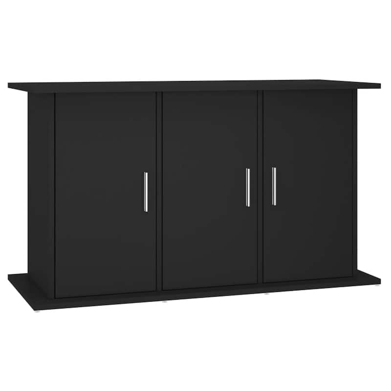 vidaXL Stylish Aquarium Stand Black Engineered wood 40 x 16.1 x 22.8 in - 16.1 x 40 x 22.8