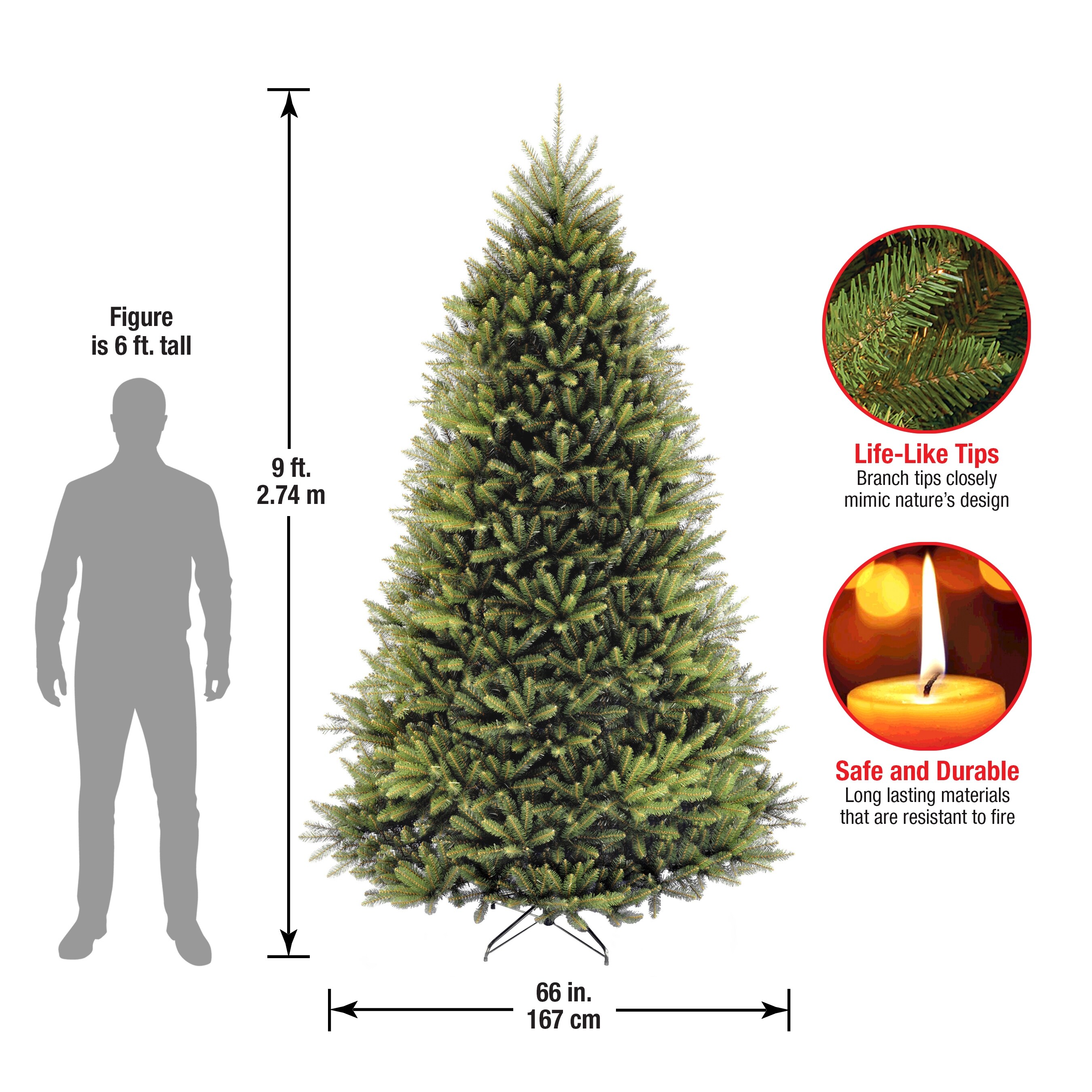 National Tree Company 9 ft. Dunhill Fir Christmas Tree 9 Foot On Sale Bed Bath Beyond 9401401