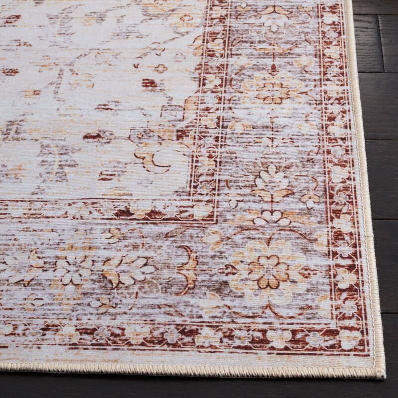 SAFAVIEH Tucson Machine Washable Slip Resistant Riham Oriental Rug