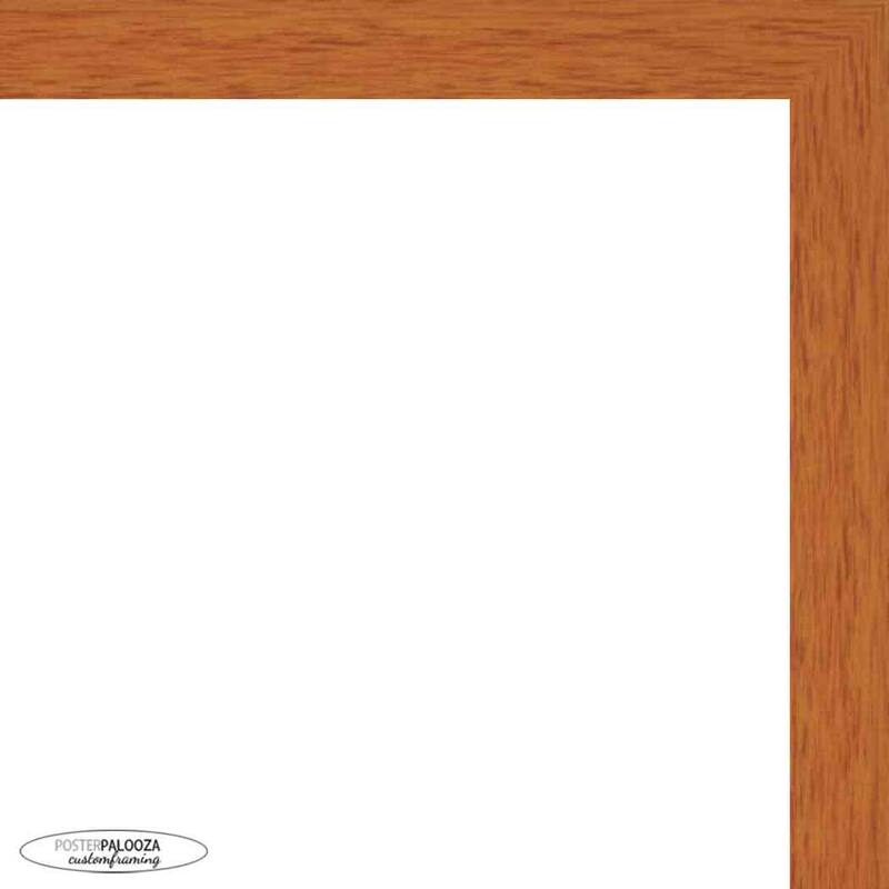 20x24 Shadow Box Frame Light Brown Wood | With a 3/4" Usable Display Depth | Includes a Royal Blue Real Suede Texture Acid-Free