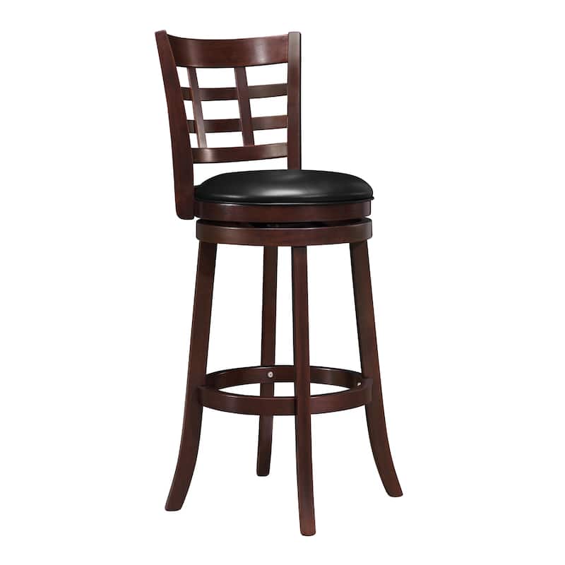 Verona Swivel 29-inch High Back Barstool by iNSPIRE Q Classic - Cherry-Window Back