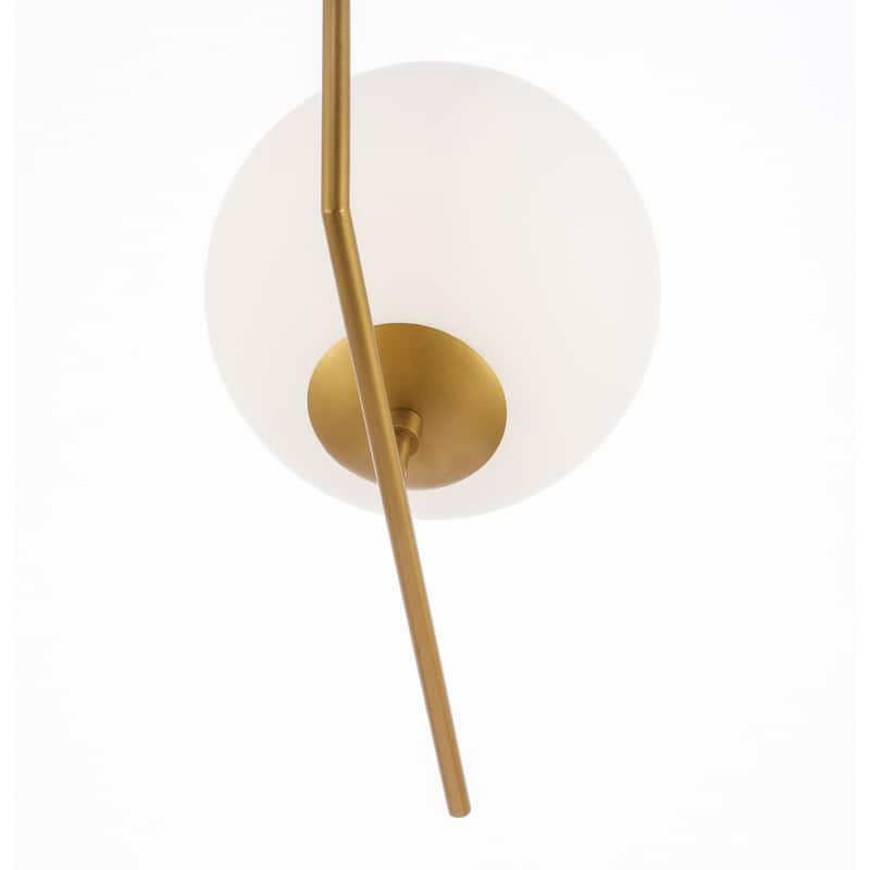 Bastina 10-Inch 1-UpLight Frosted Glass Pendant