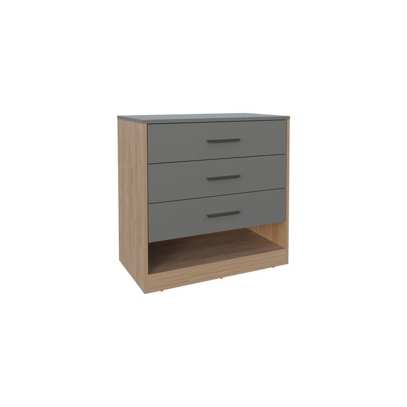 Modern Finish Dresser, 3 Drawers, 1 Shelf with durable materials,FSC Certified CPSIA Compliant