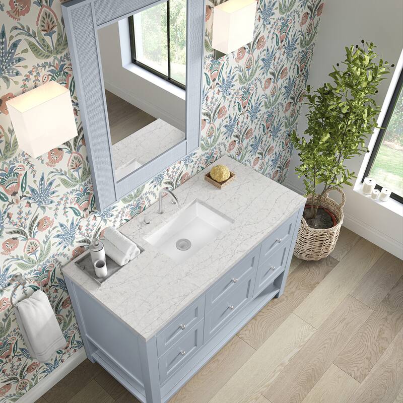Breckenridge 48" Single Vanity, Serenity Blue - 48 - Eternal Jasmine