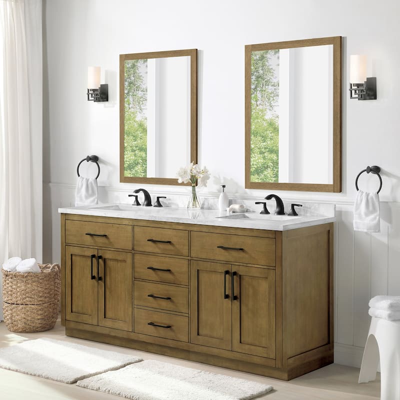 Athea Bathroom Vanity with White Engineered Marble Top