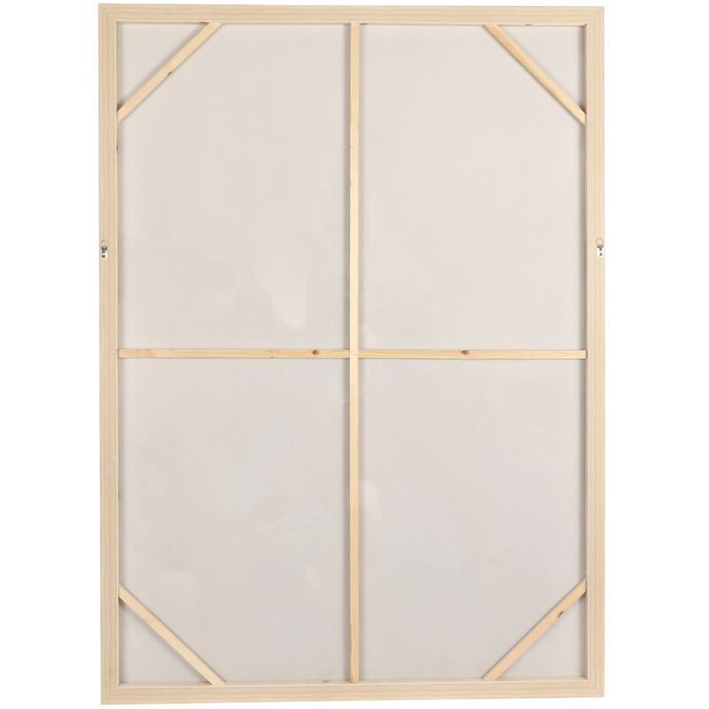 Canvas Abstract Watercolor Blotch Framed Wall Art with Gold Foil Accents - Blue - Roche River Decor