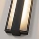 preview thumbnail 8 of 23, Rennnsan Modern Black Rectangular Linear LED Outdoor Wall Lights/Sconce Lighting