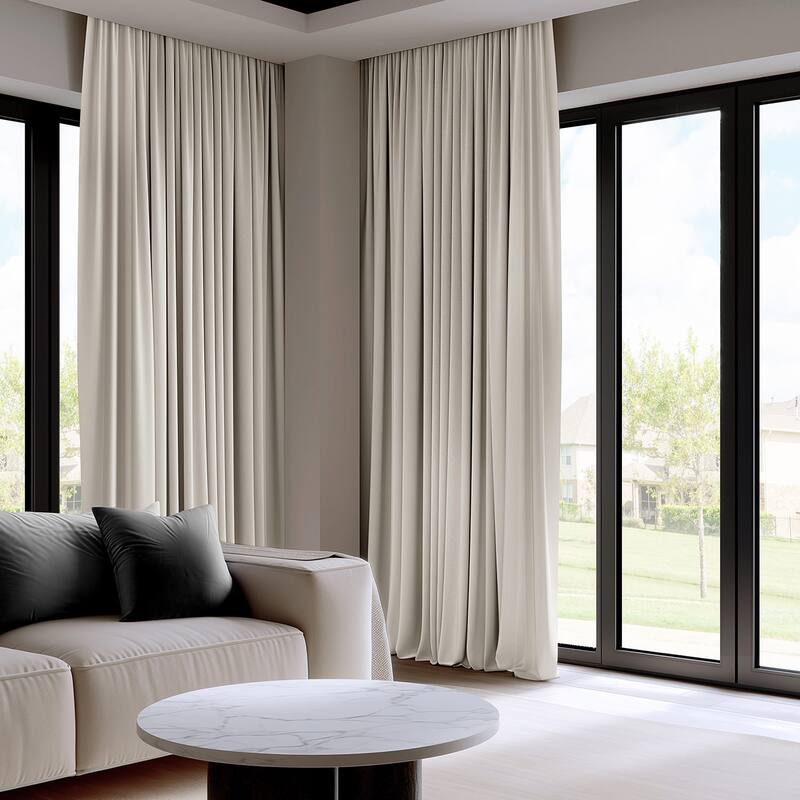 Exclusive Fabrics Extra Wide 96-Inch Room Darkening Curtain (1 Panel)