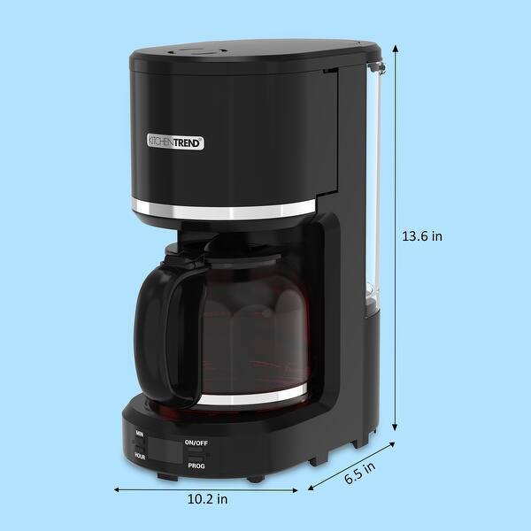 Kitchentrend 12 Cup Coffee Maker Programmable with Reusable Filter  Stainless Steel - Bed Bath & Beyond - 42563889