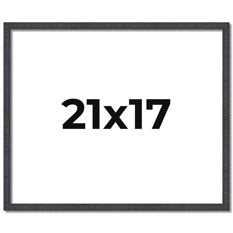 21x17 Frame Brown Solid Wood Picture Frame - Complete Modern Photo