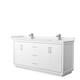 Option White, Nickel Trim, White Quartz Top