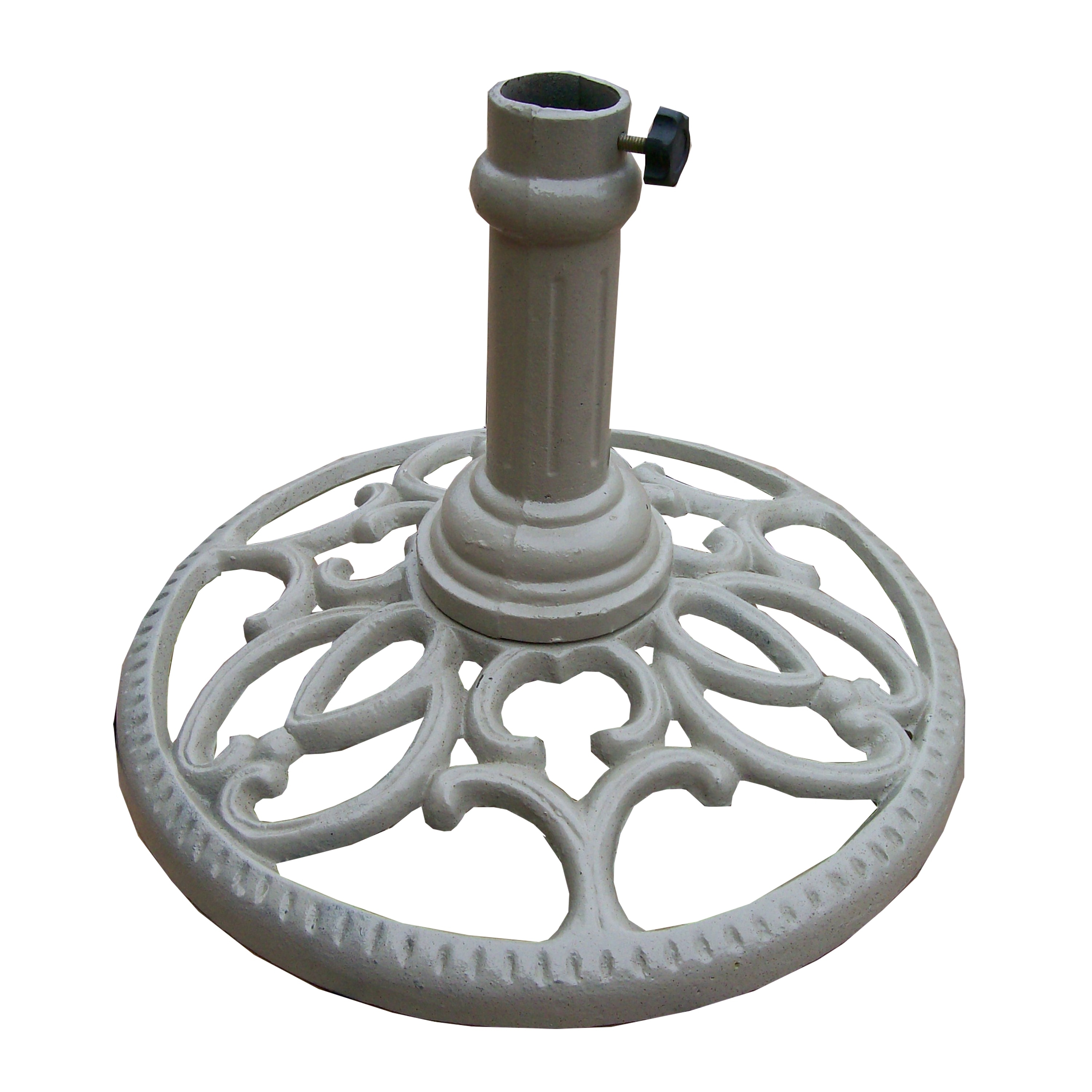 Shop Black Friday Deals On Ornate Off White Beach Sand Cast Iron Round Umbrella Stand Overstock 31781639
