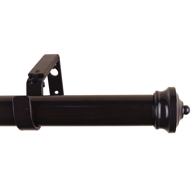 Meriville 1-Inch Diameter Linder Single Window Curtain Rod