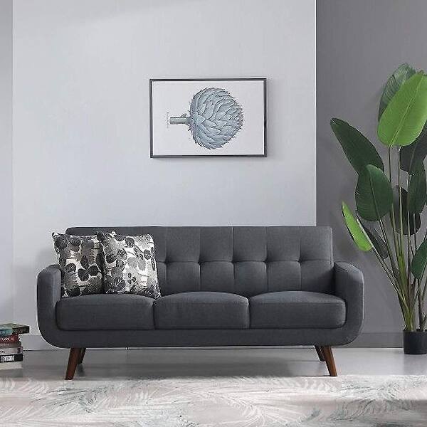 Shop Easy To Assemble Upholstered Linen Fabric Sleeper Sofa