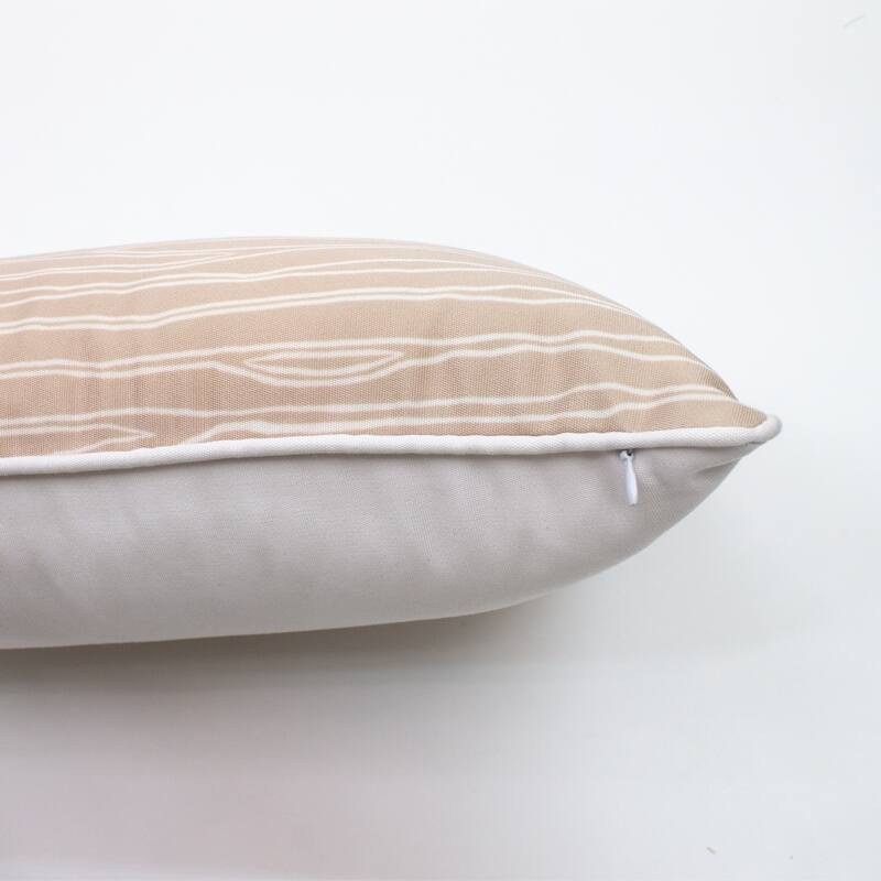 Jiti Outdoor Modern Minimal Waterproof Sunbrella Custom Design Tree Trunk Graphic Patterned Decorative Accent Lumbar Pillows