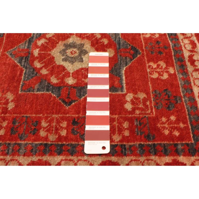ECARPETGALLERY Hand-knotted Pako Mamluk Red Wool Rug - 9'2 x 12'3