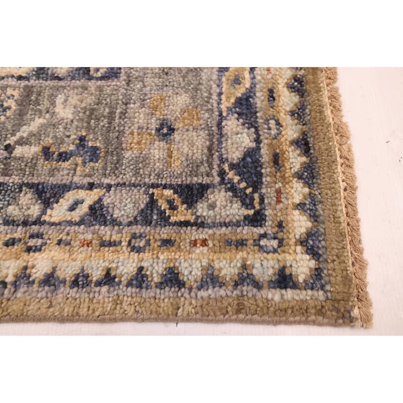 ECARPETGALLERY Hand-knotted Jules Serapi Khaki Wool Rug - 8'11 x 11'11