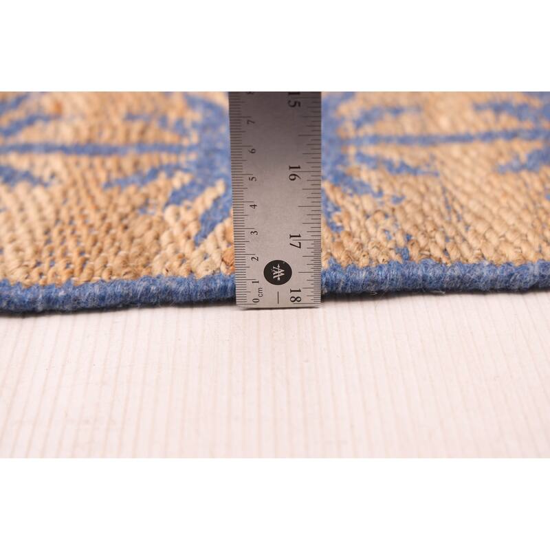 ECARPETGALLERY Flat-Weave Palas Denizli Tan Jute Kilim - 5'3 x 7'6