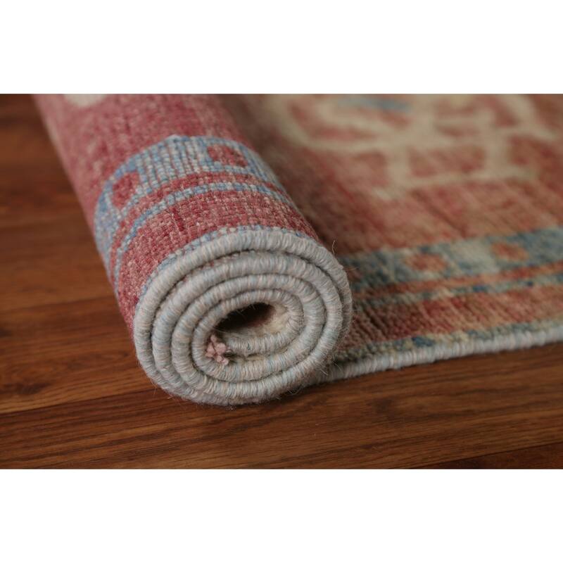 Hand Knotted Oriental 100% Wool Carpet Traditional Abstract Coral Art Deco Area Rug - 5' 0'' X 3' 10''