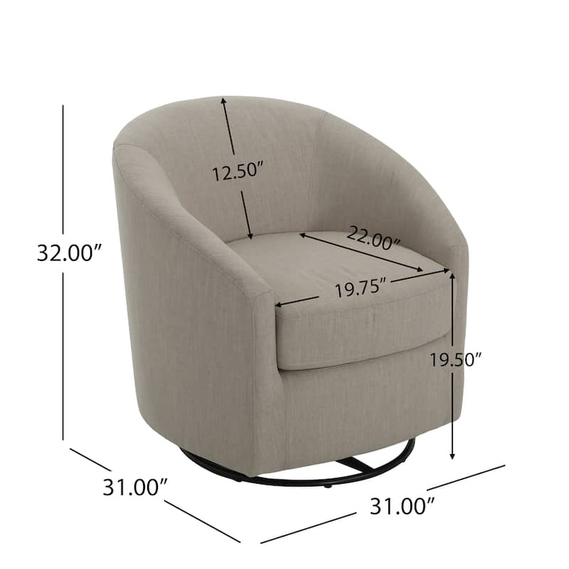 Gustavo Upholstered Swivel Glider Chair by Christopher Knight Home