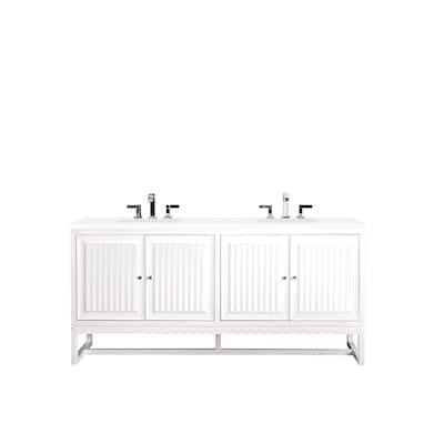 James Martin Vanities E645-V72-3WZ Athens 72" Free Standing Double