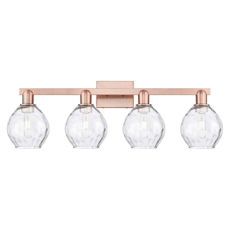 Innovations Lighting Endless Possibilities Arcadia - Waverly - 4 Light 33" Bath Vanity Light - Antique Copper