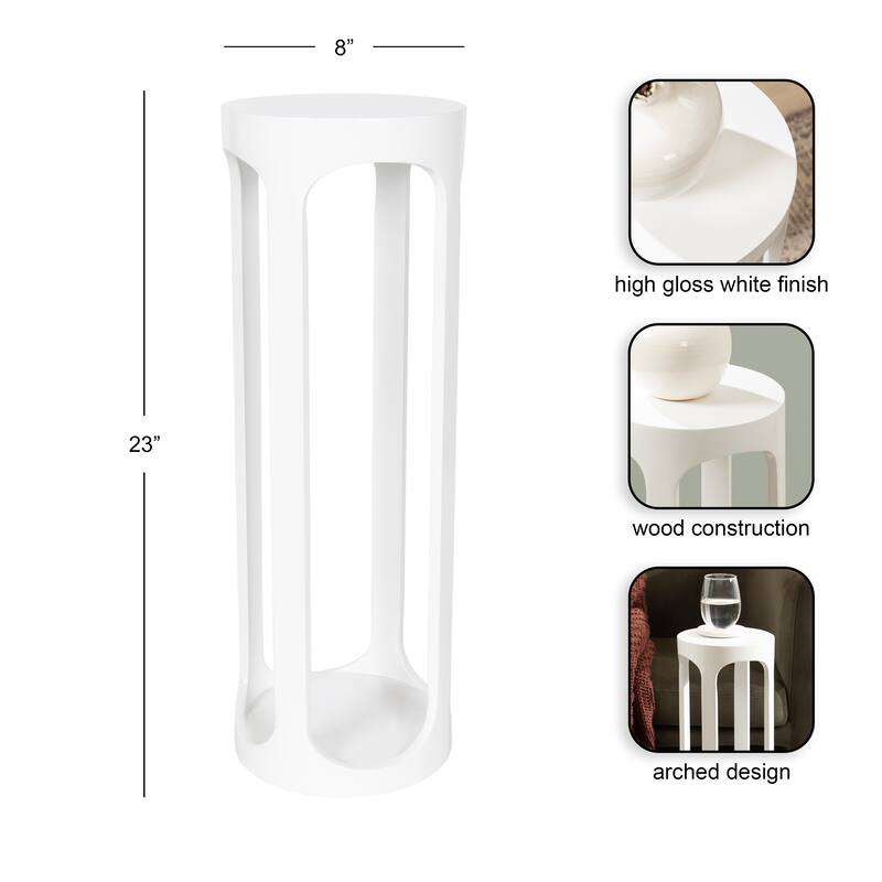 Kate and Laurel Dahl Wood Drink Table