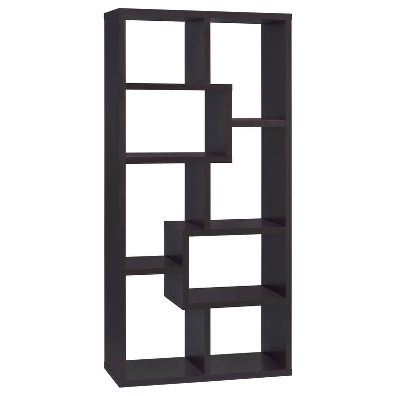 Theo 71-inch 8-compartment Wood Bookshelf