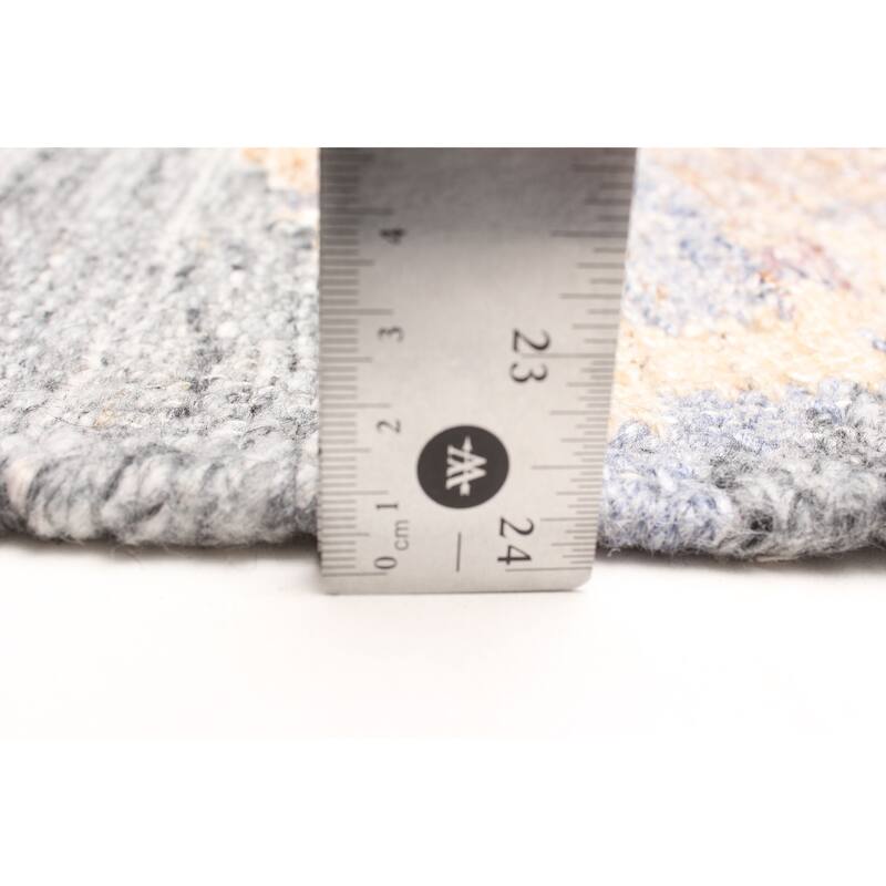 ECARPETGALLERY Flat-Weave Ankara FW Grey Wool Kilim - 5'2 x 7'7