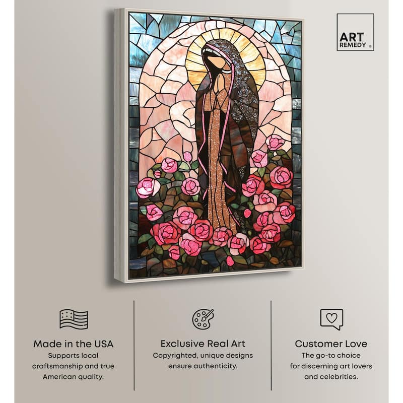 Glass Rosarium Guardian Canvas by Art Remedy