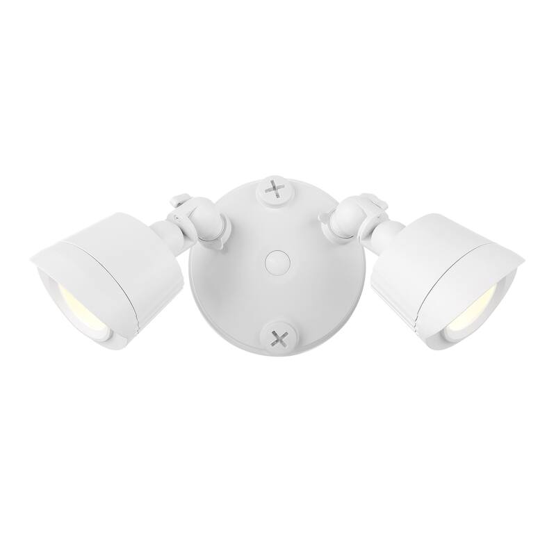 Savoy House 4-FLOOD-A2-3000K Double Light 7-7/8" Wide LED Outdoor - White