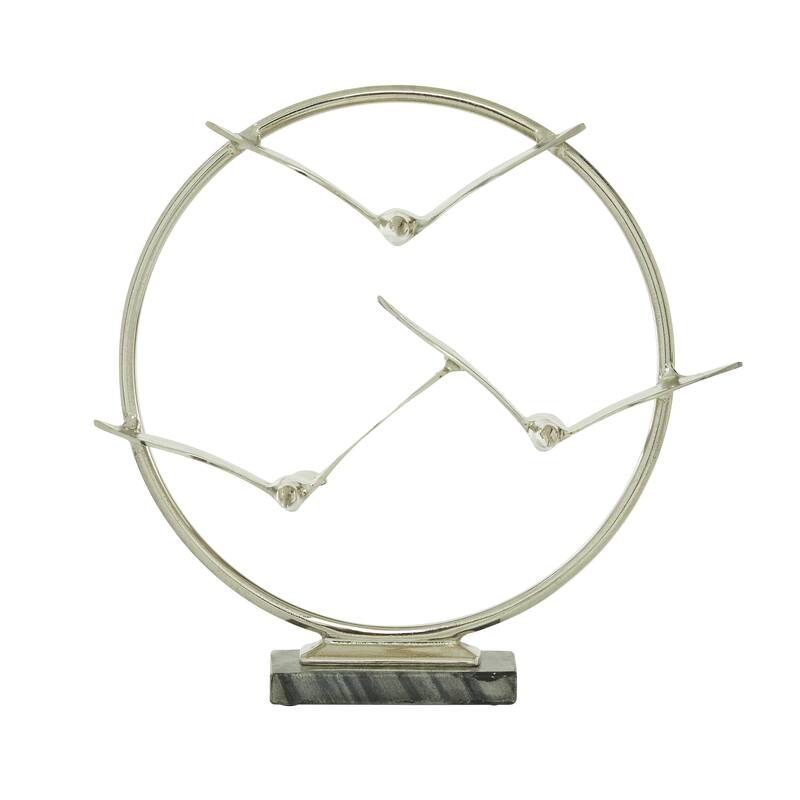 Aluminum Modern Sculpture Bird 18 x 19 x 5 - 19 x 5 x 18Round