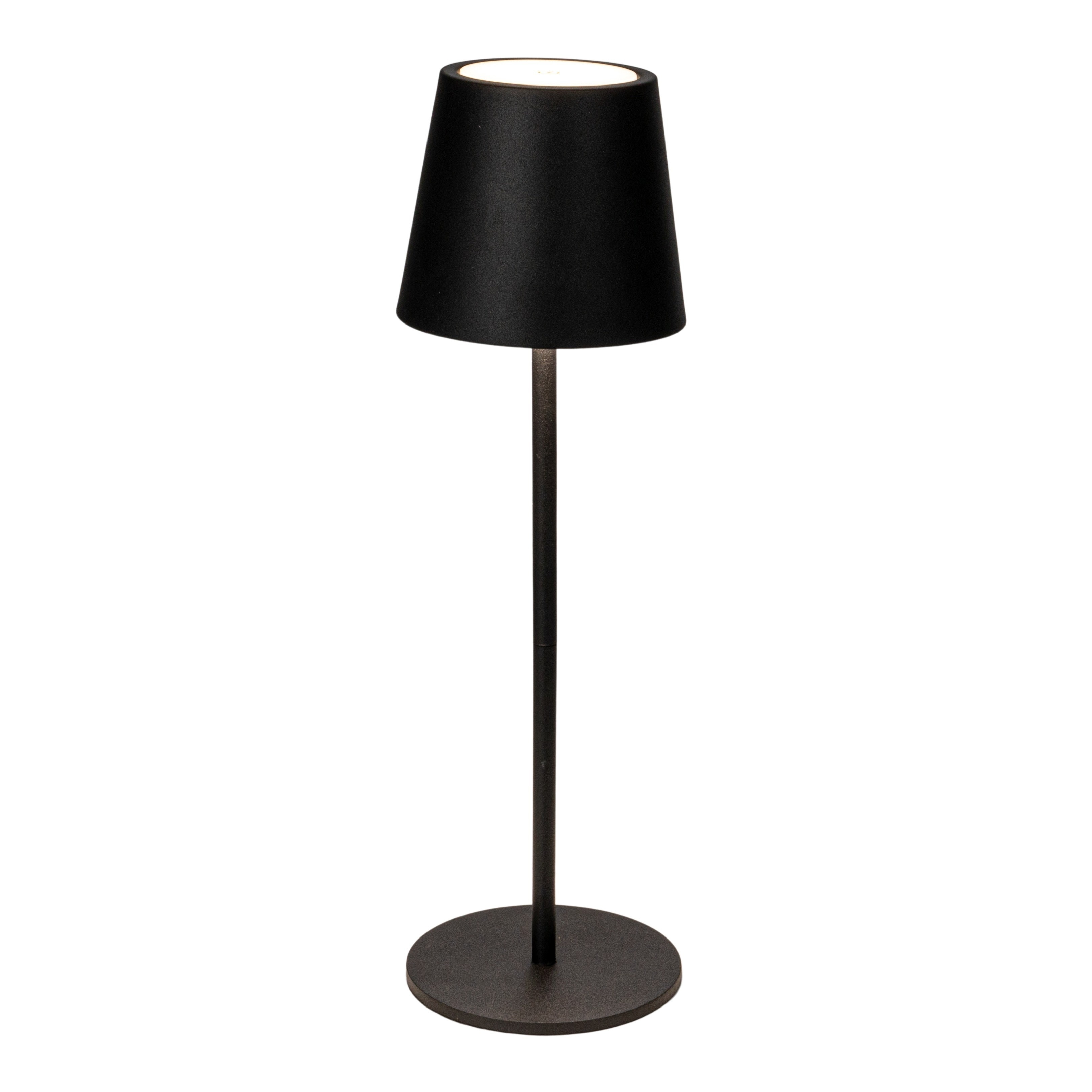 Capri bronze outdoor cordless lamp with rechargeable battery outlet