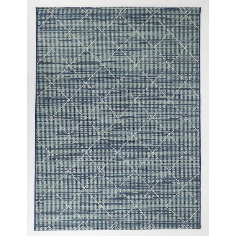 The Curated Nomad Stapelles Geometric Indoor/Outdoor Area Rug