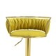 preview thumbnail 118 of 155, Velvet Upholstered Adjustable Bar Stool Swivel Counter Chair Set of 2
