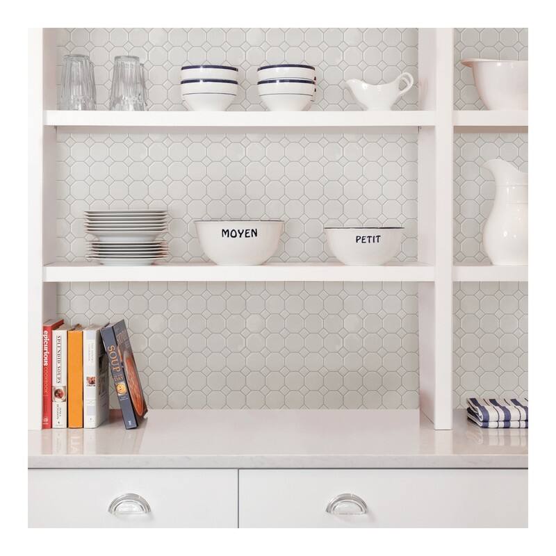 InHome Octagon Peel & Stick Backsplash Tiles