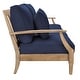 preview thumbnail 83 of 137, SAFAVIEH Couture Outdoor Martinique Solid Wood Patio Sofa