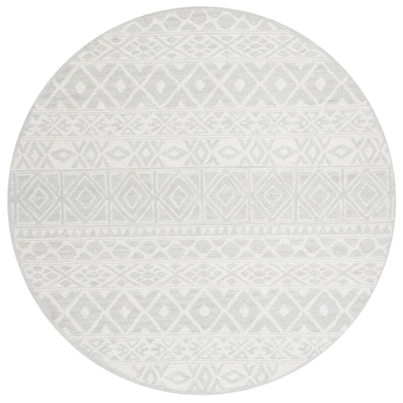 SAFAVIEH Handmade Blossom Eirin Modern Floral Wool Rug