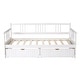 preview thumbnail 12 of 16, Twin Size Floor Bed Frame for Kids, Wood Montessori Floor Beds with Fence Rail for Boys Girls