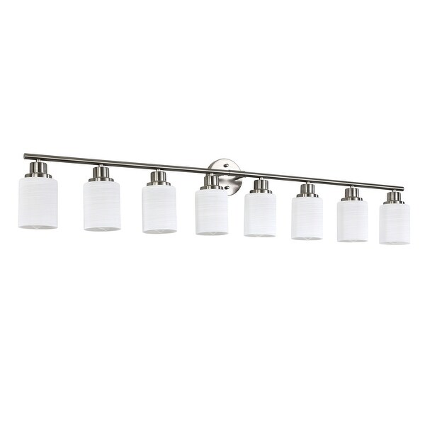 8 bulb vanity light brushed nickel cheap